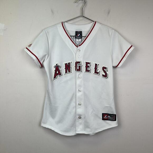 Majestic White Los Angeles Angels Pujols Jersey - Picture 1 of 6